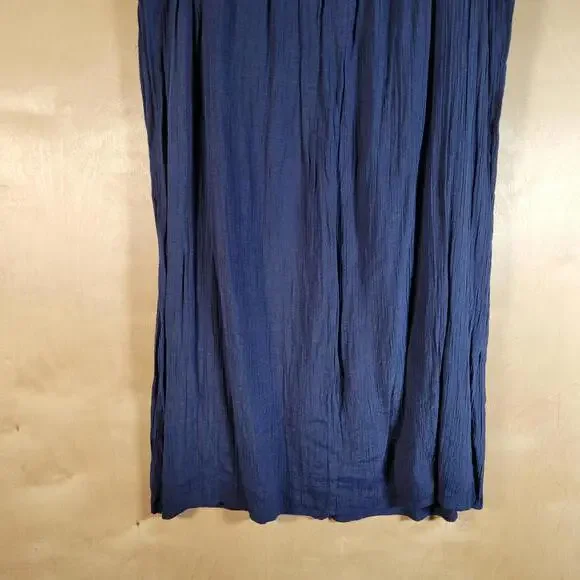 Westport Blue Red Embroidered Metallic Sleeveless Dress Women Petite Size XL - Picture 10 of 10